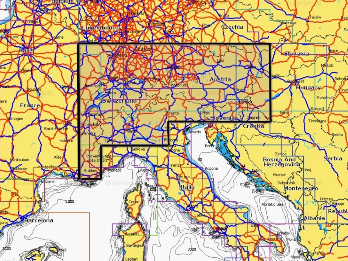 Navionics PLATINUM+ Elektronische Seekarte Regular