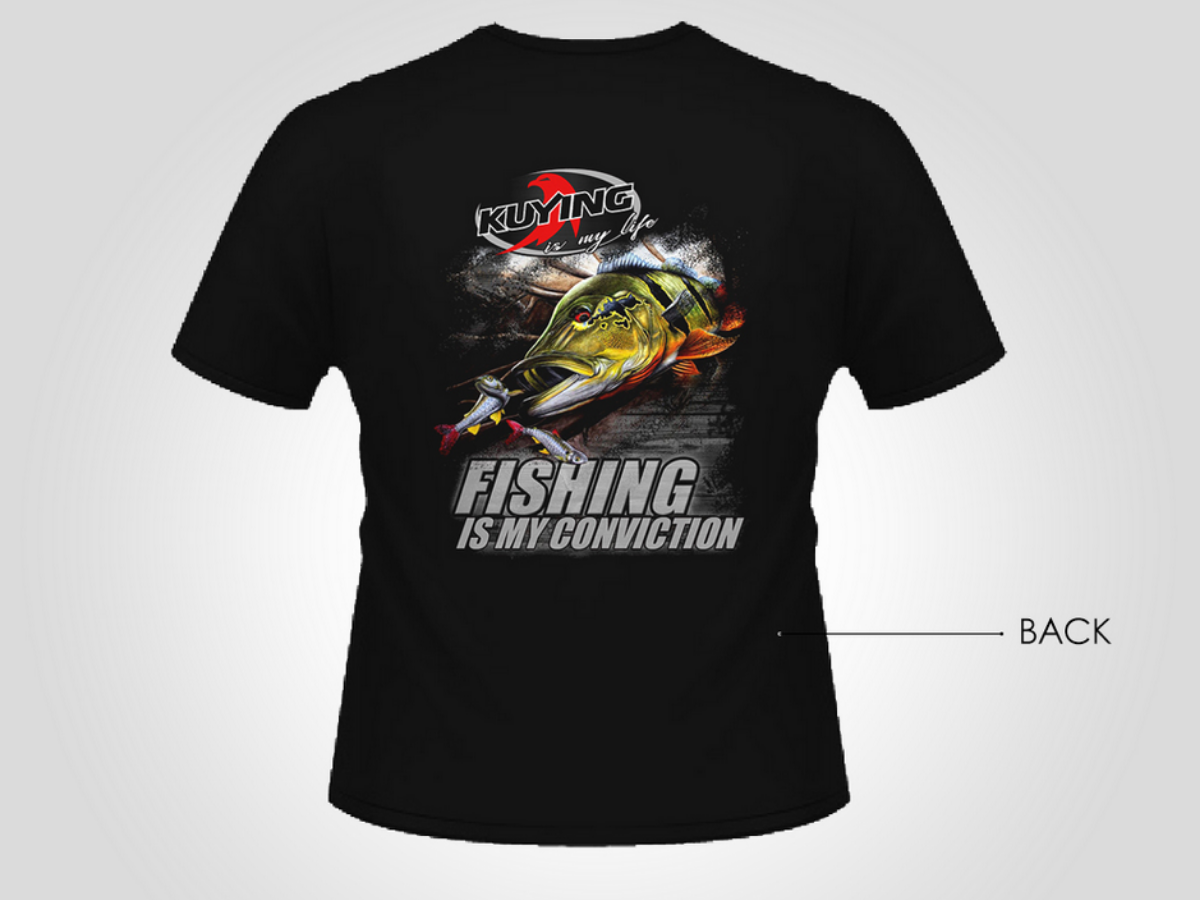 T-shirt Kuying pour les pêcheurs sérieux