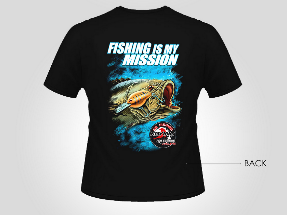 T-shirt Kuying pour les pêcheurs sérieux