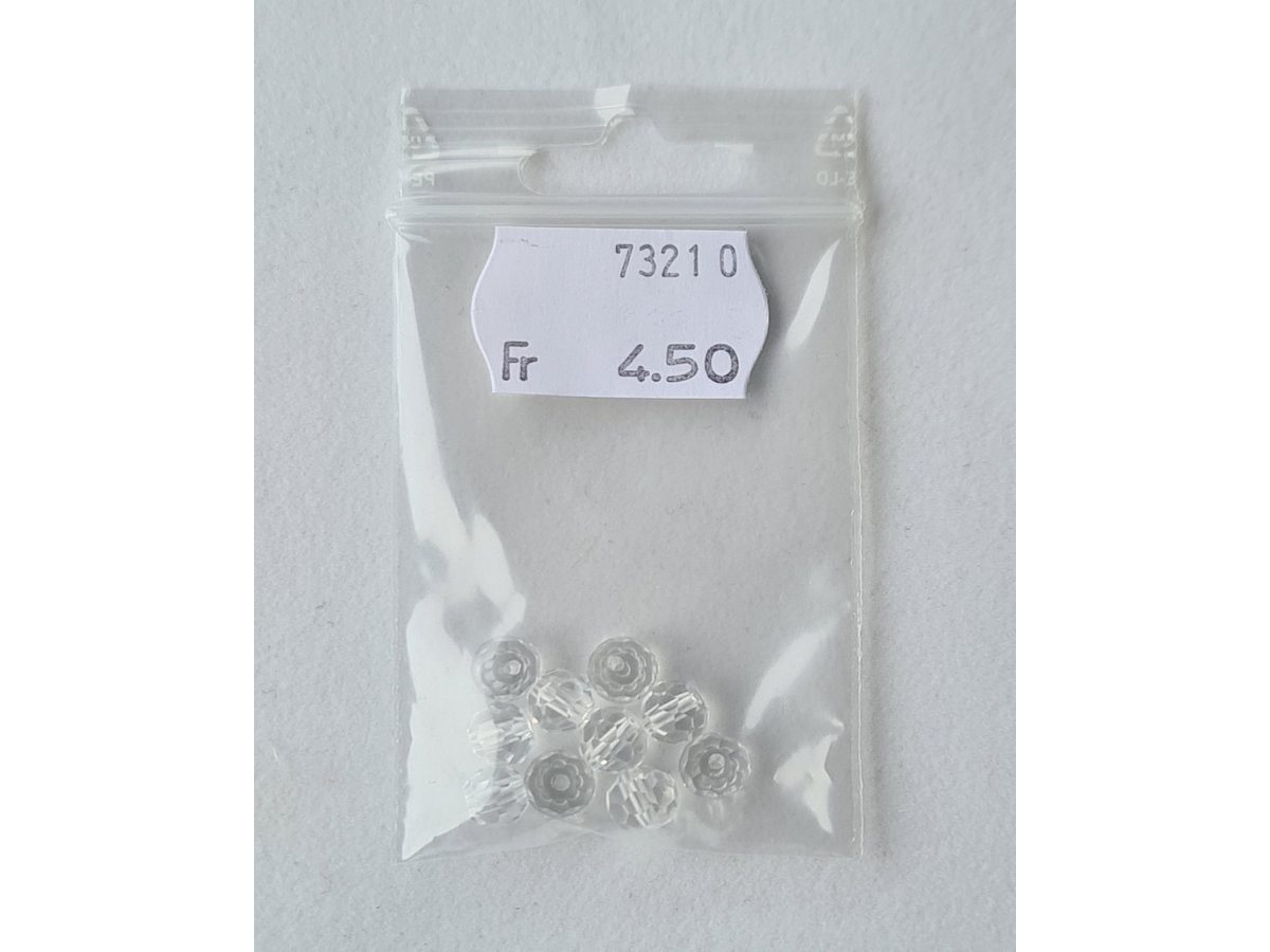 Perles de verre 6mm