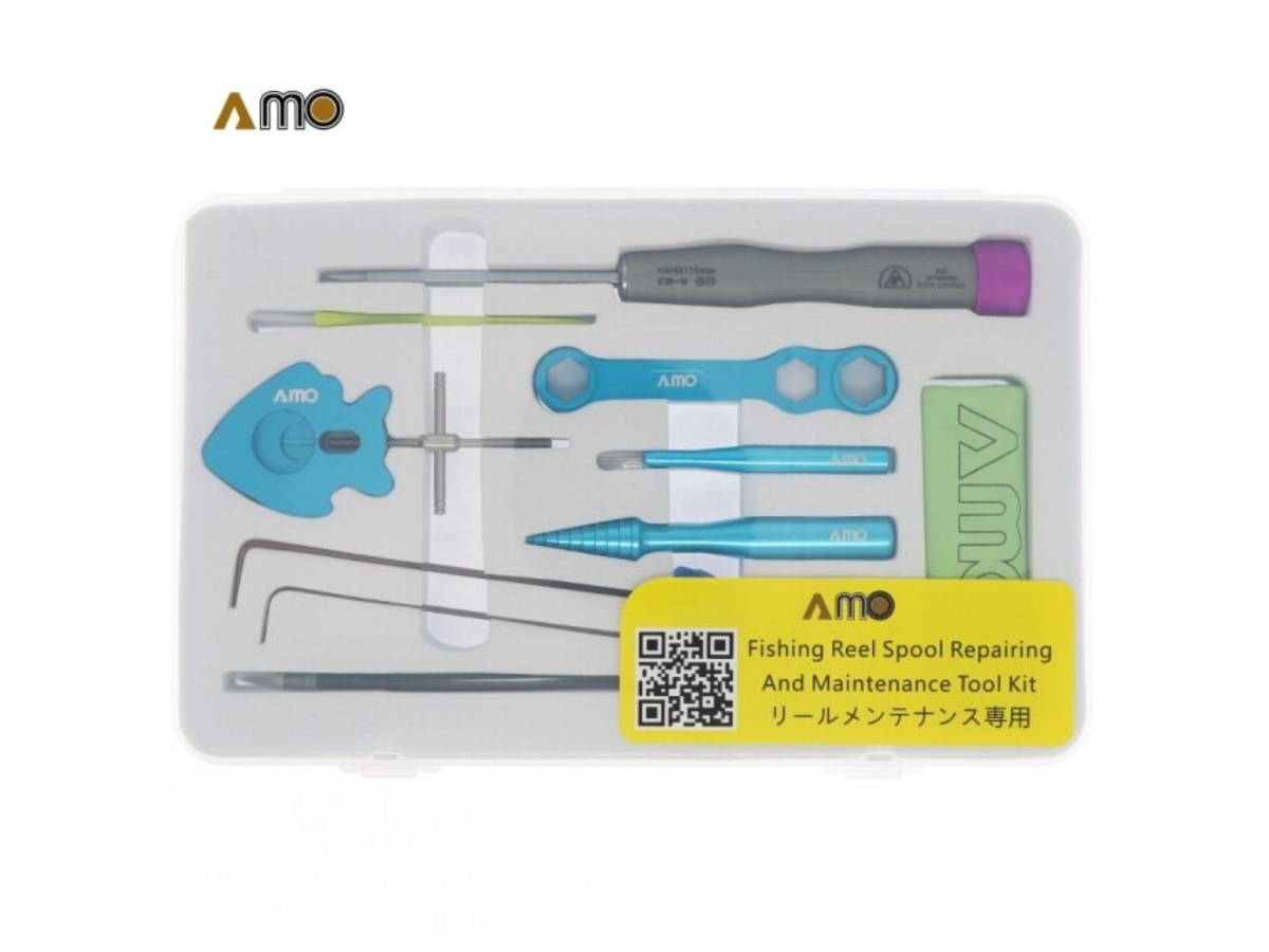 Fishing reel maintenance kit tool